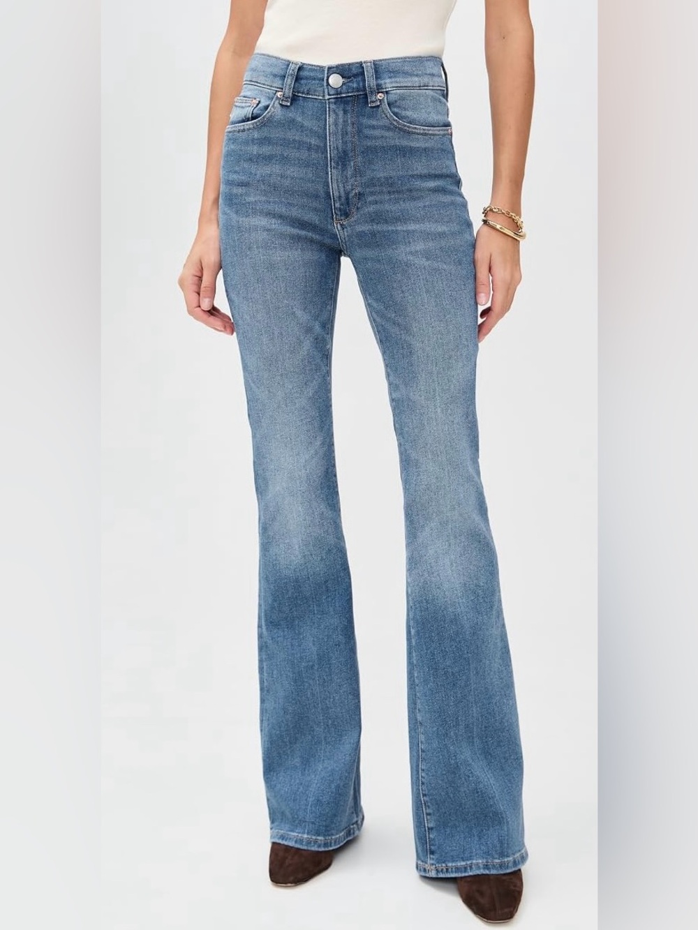 DL1961 Bridget Boot High Rise Instasculpt™ Jeans in Spring Creek DL Airbrushed